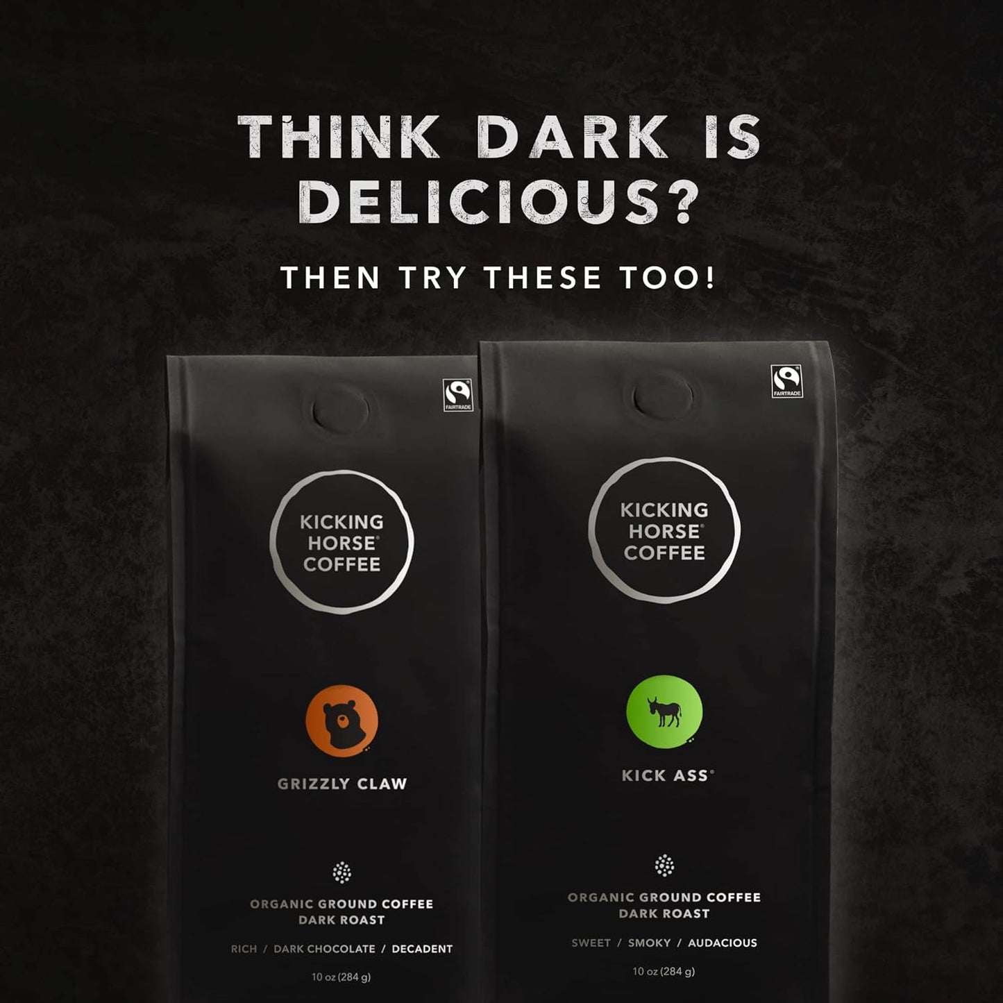 Kicking Horse Coffee 454 Horse Power Ground Coffee, 10 Ounce