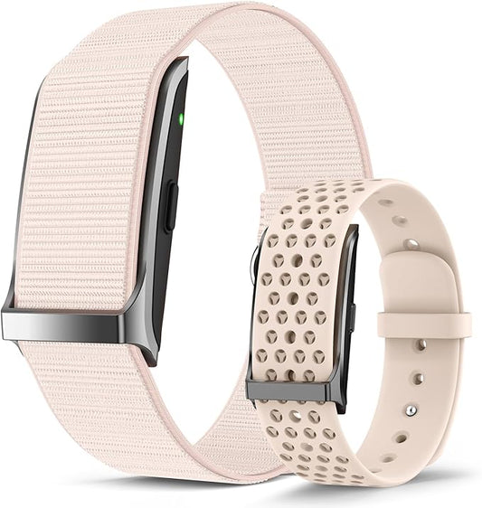 Smart Bracelet, Wearable Activity & Fitness Tracker Band, 24H Sleep Tracker, All-Day Continuous Heart Rate Blood Pressure Stress HRV Monitor, 120+ Sport Modes Smart Wristband with 2 Bands, Free APP