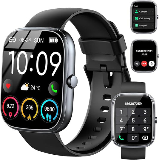 Smart Watch for Men Women, 2025 HD 1.91" Smartwatches (Answer/Make Call), 112+ Sports Modes Fitness Activity Tracker, Calories/Heart Rate/Sleep Monitor, IP68 Waterproof Step Counter for Android iOS