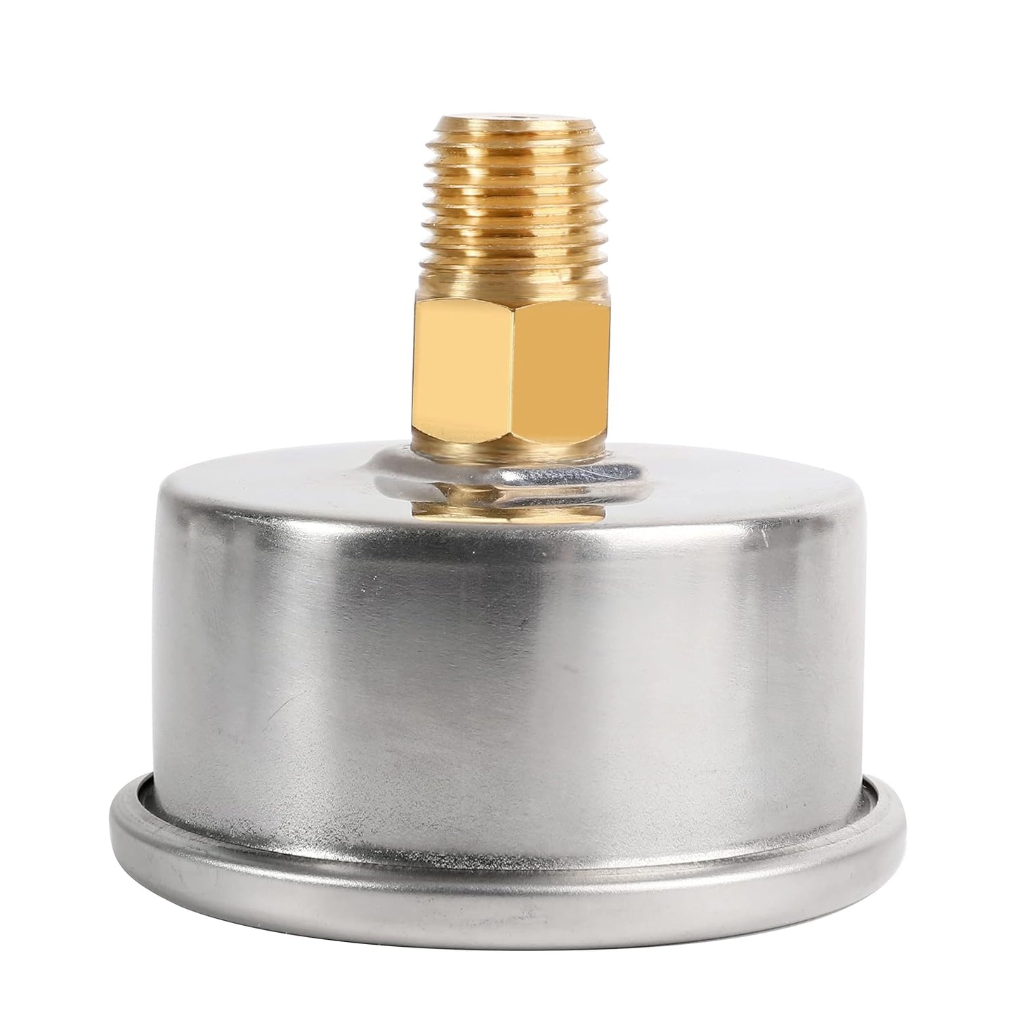 Glycerin Filled Pressure Gauge 600psi/40bar, Stainless Steel case, Brass Inside Construction, 2-1/2" dial, 1/4" NPT Back Connection.……