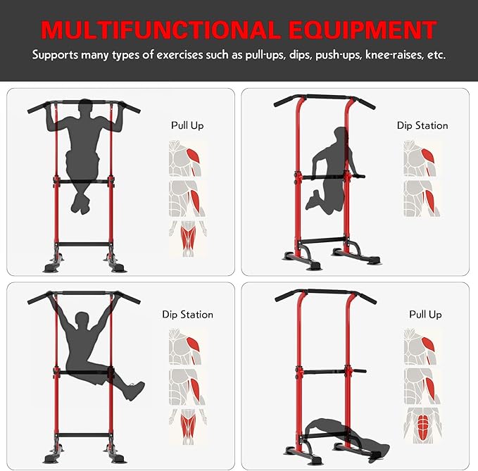soges Power Tower Pull Up Bar Station
