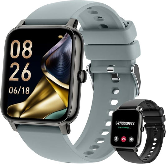 Smart Watch for Men Fitness Tracker: Smart Watches for Men Digital Womens Watches Make/Answer Call Waterproof Running Smartwatch Android Phone iPhone Samsung Compatible Heart Rate Monitor