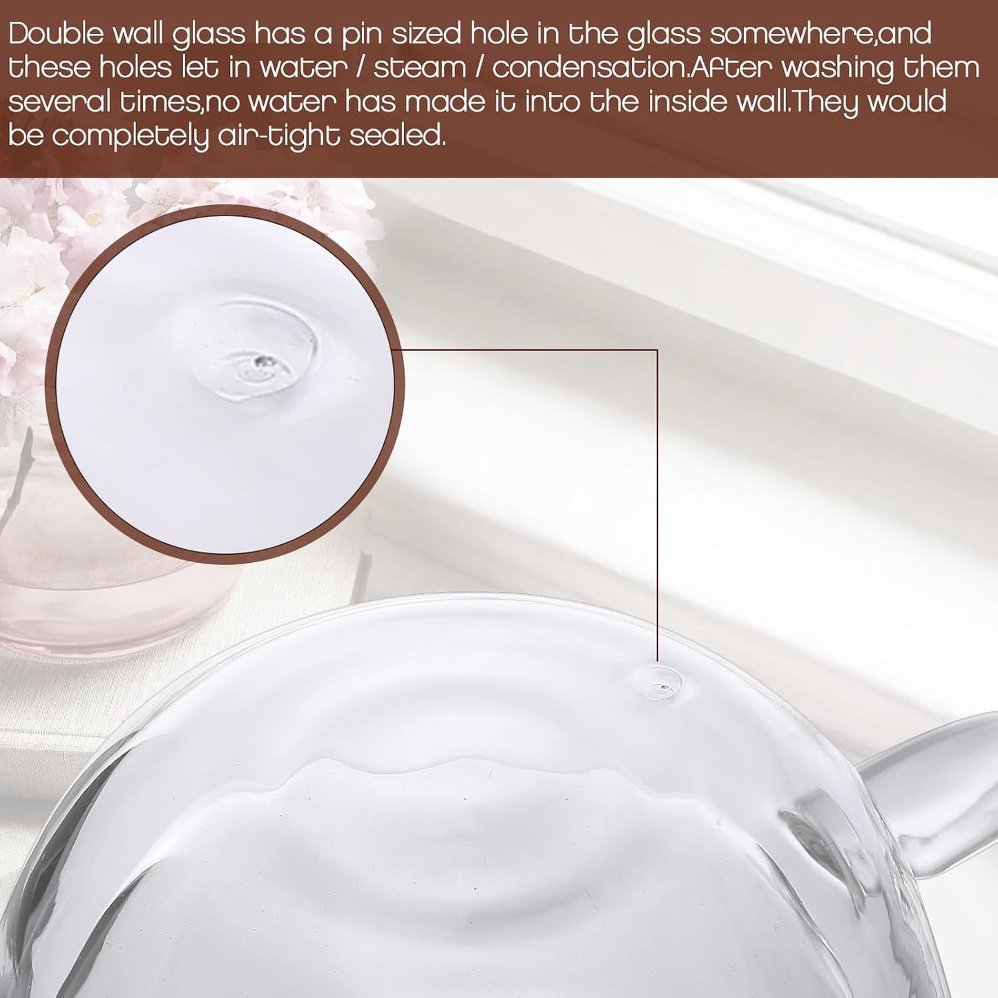 Gerrii Espresso Cups Double Walled Espresso Shot Glass with Handle Cups Insulated Clear Small Shot Glasses for Cappuccino Latte Hot Beverage(20 Pcs,2.5 oz)