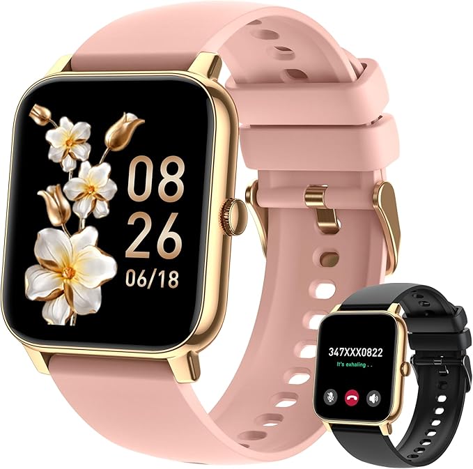 Smart Watch for Women Fitness Tracker: Smart Watches for Women Digital Mens Watches Make/Answer Call Waterproof Running Smartwatch Android Phone iPhone Samsung Compatible Heart Rate Monitor