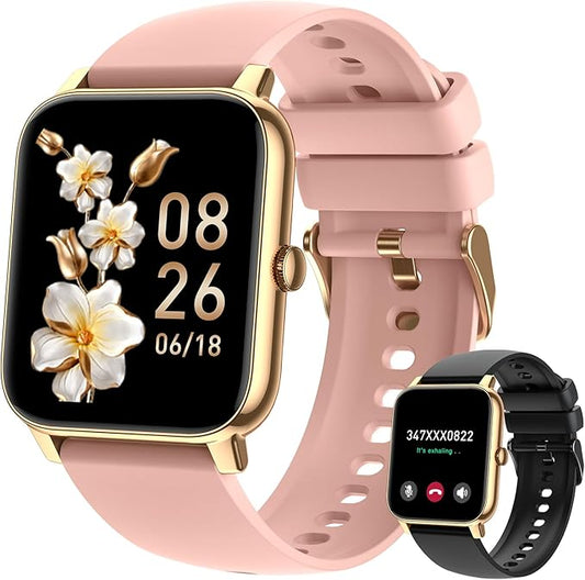 Smart Watch for Women Fitness Tracker: Smart Watches for Women Digital Mens Watches Make/Answer Call Waterproof Running Smartwatch Android Phone iPhone Samsung Compatible Heart Rate Monitor