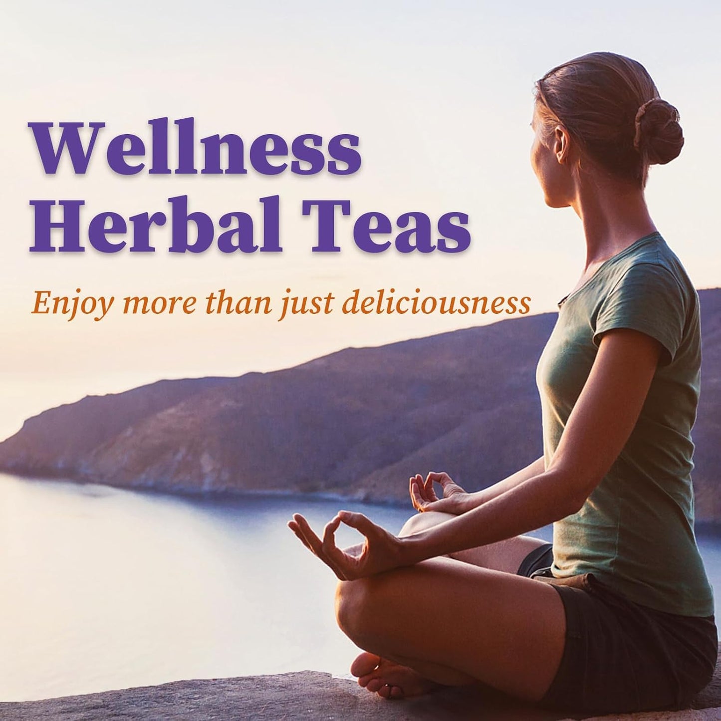 FullChea - Lavender Tea Bags, 50 Teabags - Pure Lavender Flowers for Relaxation - Caffeine-Free Floral Tea for Sleep & Wellness