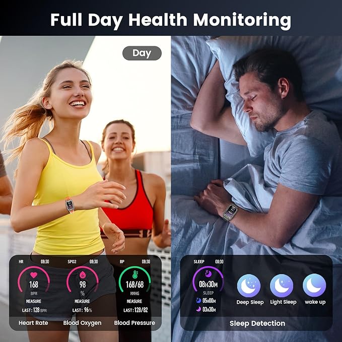 Smartwatch for Men Fitness Tracker Watch: Smart Watch with Answer/Make Call Heart Rate Blood Pressure Sleep Monitor Step Counter 100+ Sports Modes Waterproof 1.57" Activity Trackers for Android iOS