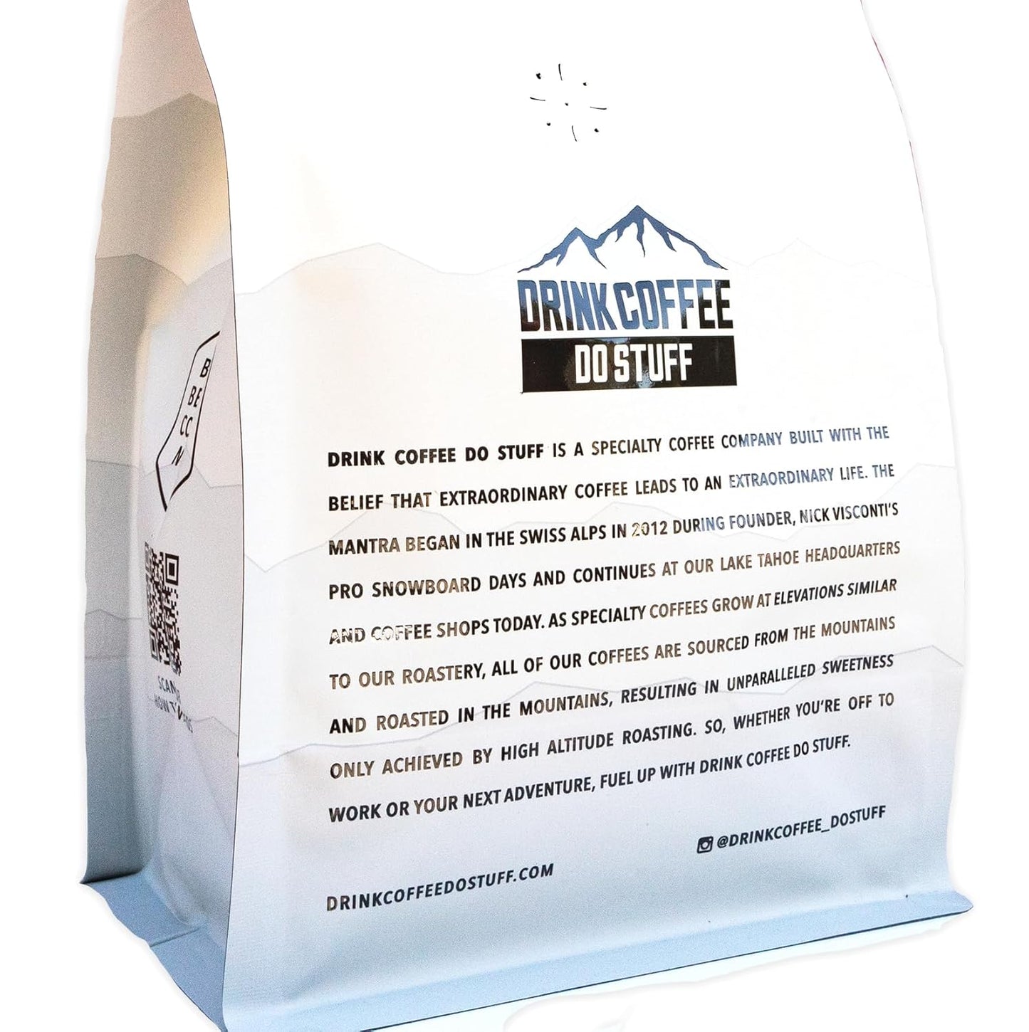 DRINK COFFEE DO STUFF, Blend, 2 Pound Bag, Whole Bean, Sweet, Chocolate, Caffeine, Organic, Lake Tahoe Coffee (Tips Up Tahoe)