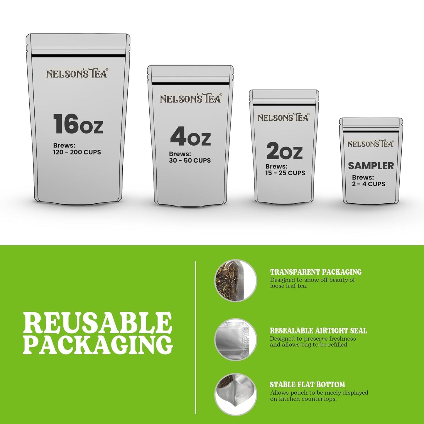 Nelson's Tea Really Root Beer - Sarsaparilla Root Herbal Loose Leaf Tea; Blend of Flavors like Sarsaparilla, Sassafras Burdock, and More! - 4 oz