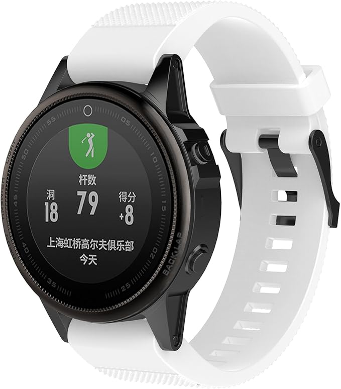 Soft Silicone Replacement Watch Band Strap for Garmin Fenix 5S/ 5S Plus/ 6S/ 6S Pro Smart Watch (No Tracker)