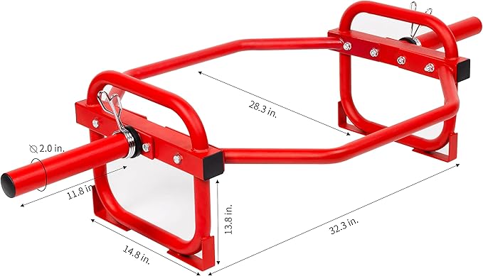 Signature Fitness Olympic 2-Inch Hex Weight Lifting Trap Bar