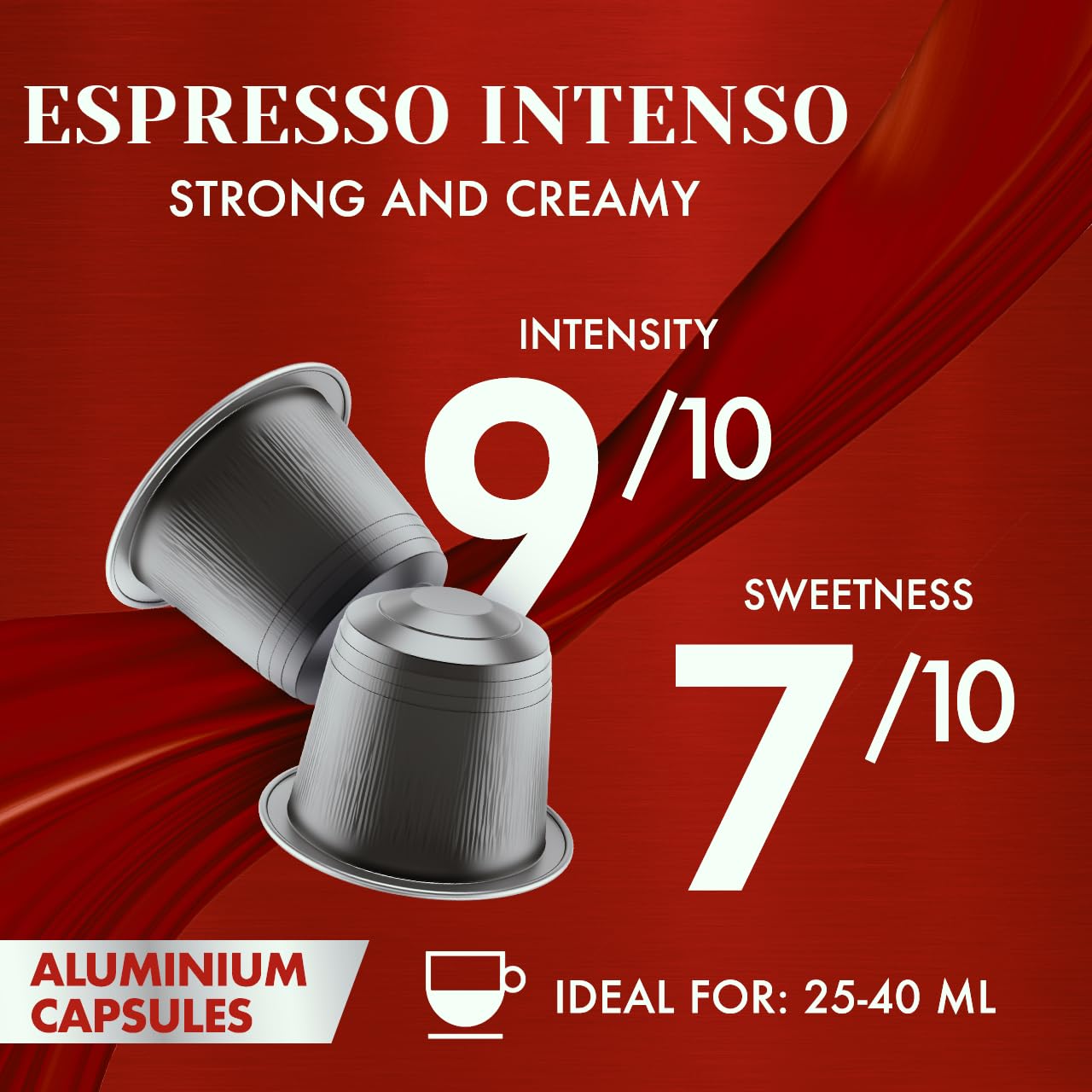 Caffe Borbone Aluminum Coffee Pods Compatible with Nespresso Original Machines, Espresso Intenso, Medium Roast, Full-Bodied and Strong, Genuine Italian Coffee - NOT compatible with Vertuo - 100 Count