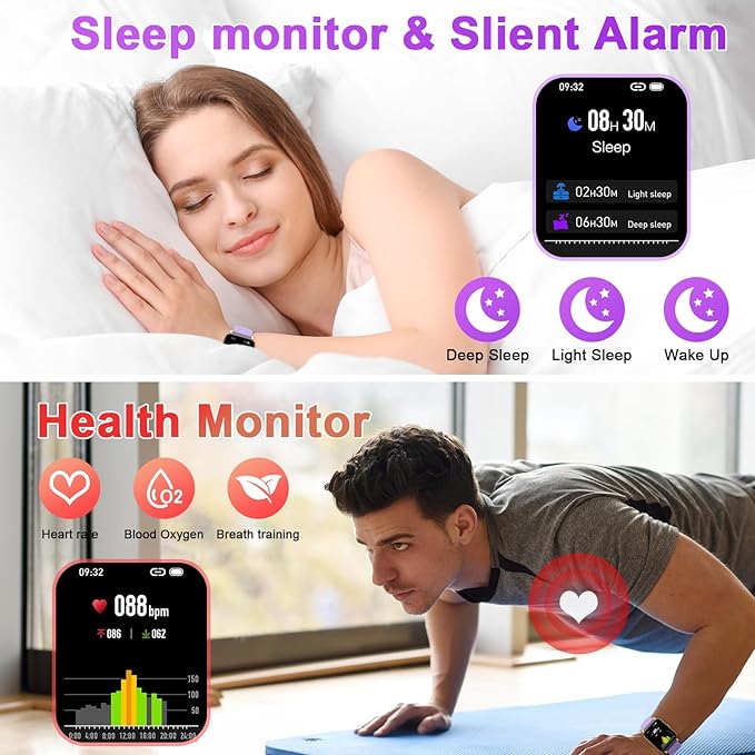 Smart Watch for Women Fitness Tracker: Smart Watches for Women Digital Mens Watches Make/Answer Call Waterproof Running Smartwatch Android Phone iPhone Samsung Compatible Heart Rate Monitor