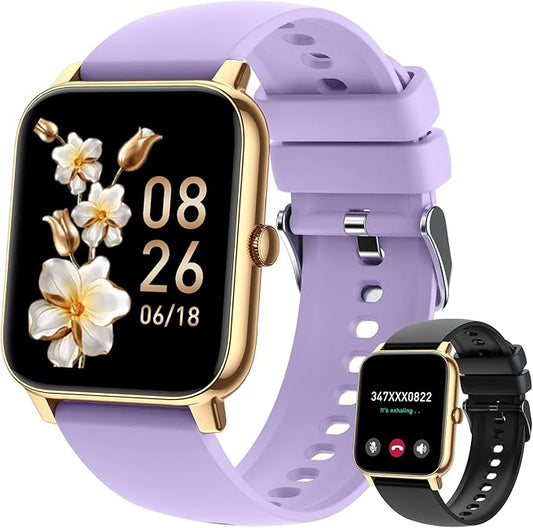 Smart Watch for Women Fitness Tracker: Smart Watches for Women Digital Mens Watches Make/Answer Call Waterproof Running Smartwatch Android Phone iPhone Samsung Compatible Heart Rate Monitor