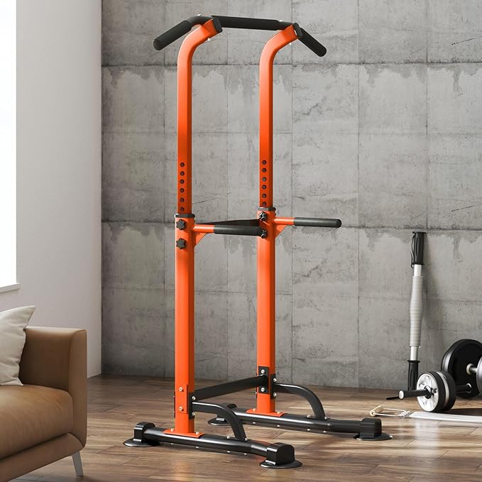 SogesPower Power Tower Dip Station Pull Up Bar
