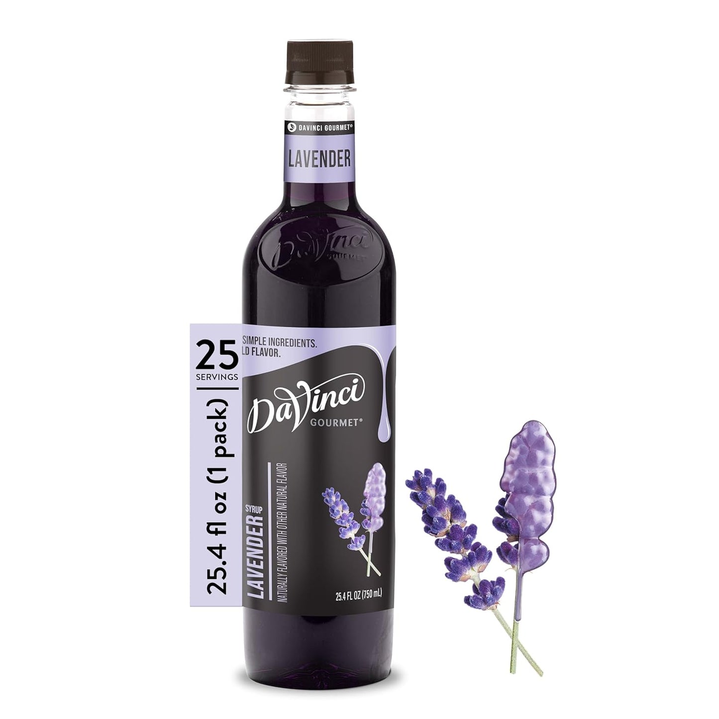 DaVinci Gourmet Lavender Syrup, 25.4 fl oz (Pack of 1)