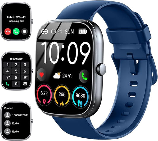 Smart Watch, 1.91"HD 2025 Smartwatch for Men Women (Answer/Make Call), 112+ Sports IP68 Waterproof Fitness Activity Tracker, Heart Rate/Sleep Monitor/Pedometer/Calories, Fitness Watch for Android iOS