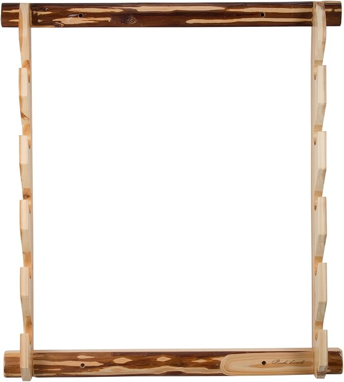 Rush Creek Creations Indoor 5 Rifle/Shotgun Wall Storage Display Rack - Convenient Easy Assembly