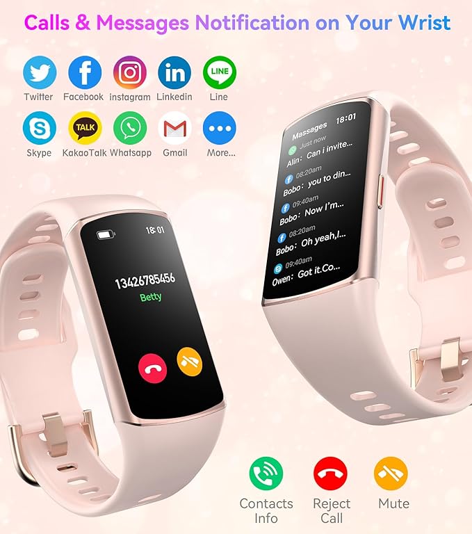 Smart Watch Fitness Tracker with 24/7 Heart Rate, Blood Oxygen Blood Pressure Monitor Sleep Tracker 120 Sports Modes Activity Tracker Step Calorie Counter IP68 Waterproof for Andriod iPhone Women Men