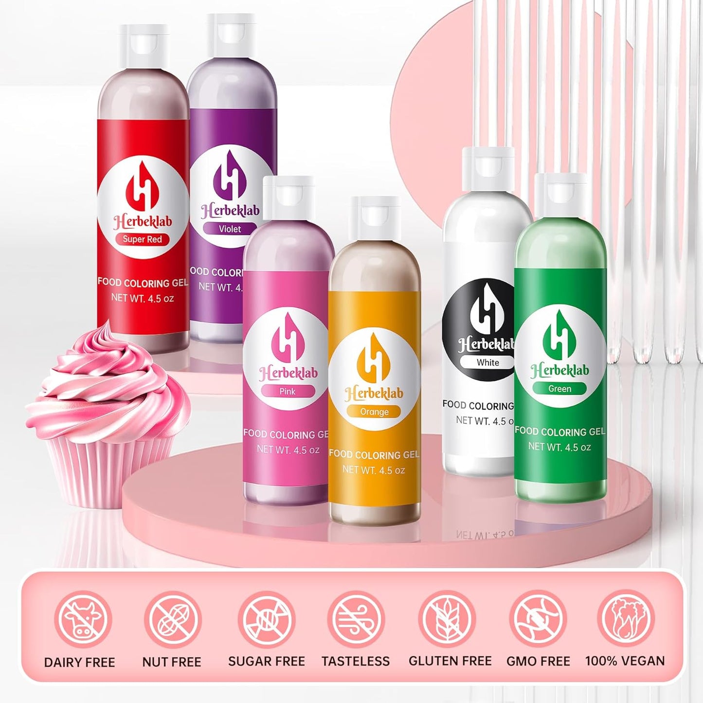 Green Food Coloring Gel 4.5 oz Professional Grade Green Food Dye Concentrated Gel Food Coloring for Icing Baking Cake Decorating Cookie