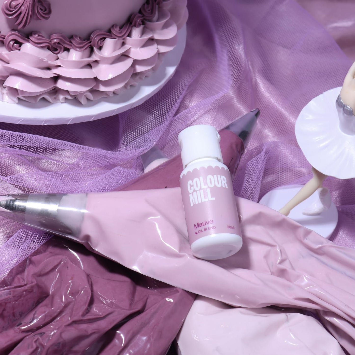 Colour Mill Oil-Based Food Coloring, 20 Milliliters Mauve (0.68 Fl Oz)