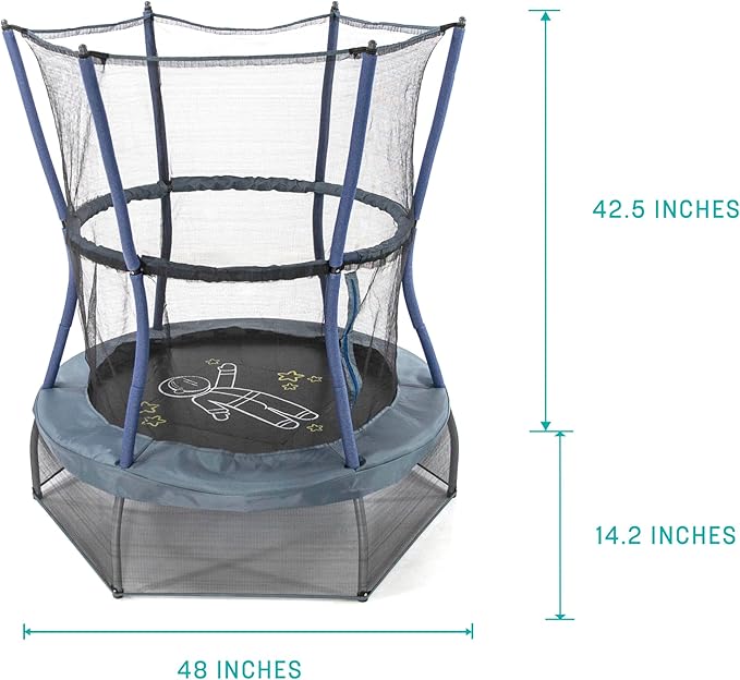 Skywalker Trampolines Mini Trampoline with Enclosure Net