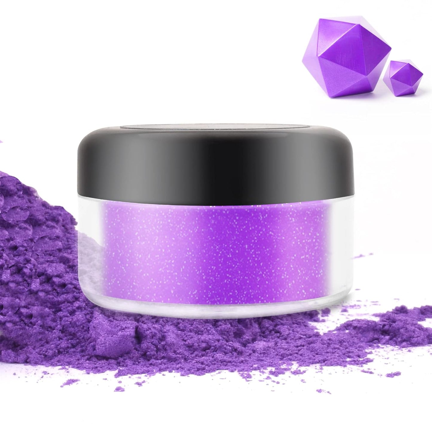 Edible Glitter - 10g Luster Dust Edible Food Grade Coloring Glitter for Cake Decorating, Baking, Drinks - Shimmer Dust Powder, Metallic Color Dusting Powder for Icing, Fondant, Candy, Cookie (Violet)
