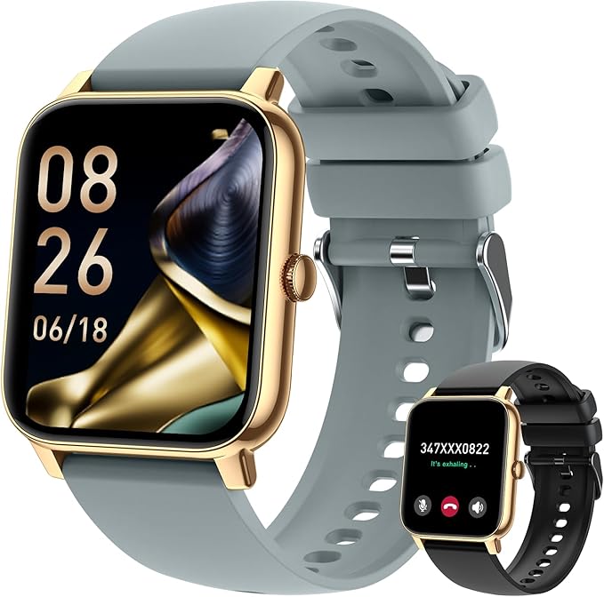 Smart Watch for Men Fitness Tracker: Smart Watches for Men Digital Womens Watches Make/Answer Call Waterproof Running Smartwatch Android Phone iPhone Samsung Compatible Heart Rate Monitor