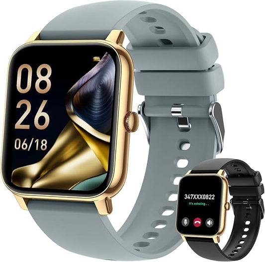Smart Watch for Men Fitness Tracker: Smart Watches for Men Digital Womens Watches Make/Answer Call Waterproof Running Smartwatch Android Phone iPhone Samsung Compatible Heart Rate Monitor