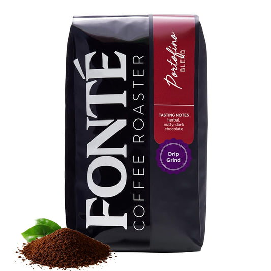 Fonte Coffee Roaster - Drip Coffee - Medium-Dark Fresh Roast - Roasted in Seattle - Single Origin - Herbal, Nutty, Dark Chocolate - 12 oz - Portofino
