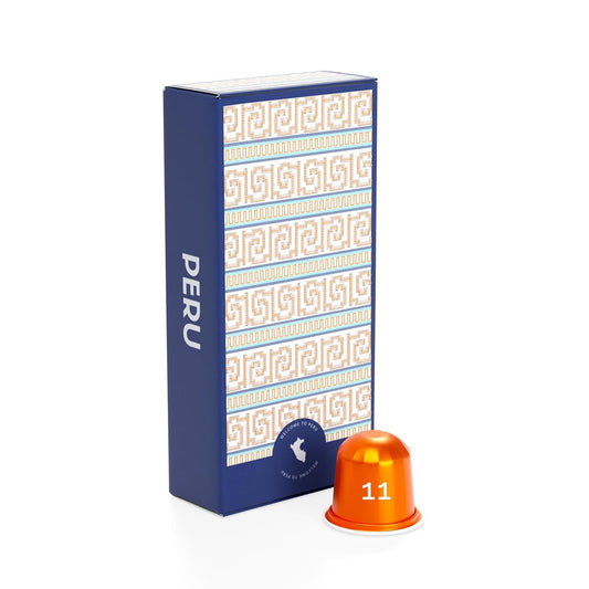 Atlas Coffee Club Espresso Pods Compatible with Nespresso Original– Extra Dark Roast (10 Count)– Aluminum Capsules from Peru– Intensity 11