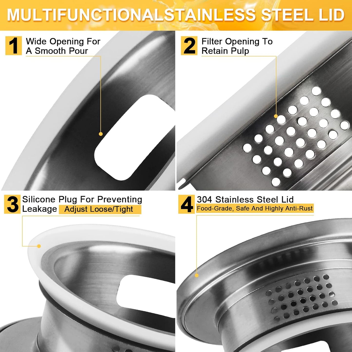 Yirilan Glass Pitcher, 1.5liter Glass Pitcher With Lid, Carafes and Pitchers, Iced Tea Pitcher, Water Carafe With Handle, Heat Resistant Borosilicate Glass Jug, Beverage Pitcher, Tea Jug With Brush