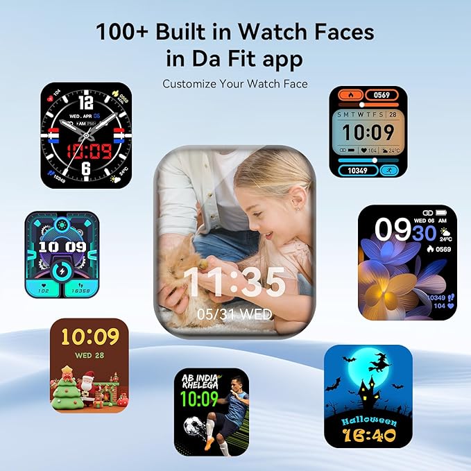 Smart Watch, 1.85" Smartwatch for Men Women (Answer/Make Call), Heart Rate, Sleep Monitor, Pedometer, 120+ Sport Modes Activity Tracker, IP68 Waterproof Fitness Watch for Android iOS (Black)