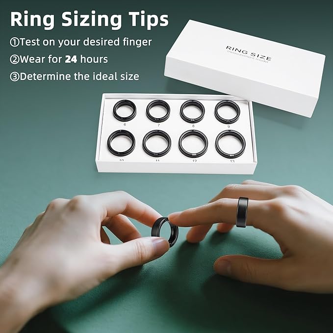 Smart Ring Sizing Kit, Ring Sizer First Before You Buy, Choose from 8 Sizes, Sizes 6 to 13, Ring Sizer Measuring Tool for Women Men, Ring Sizing Kit for Gift