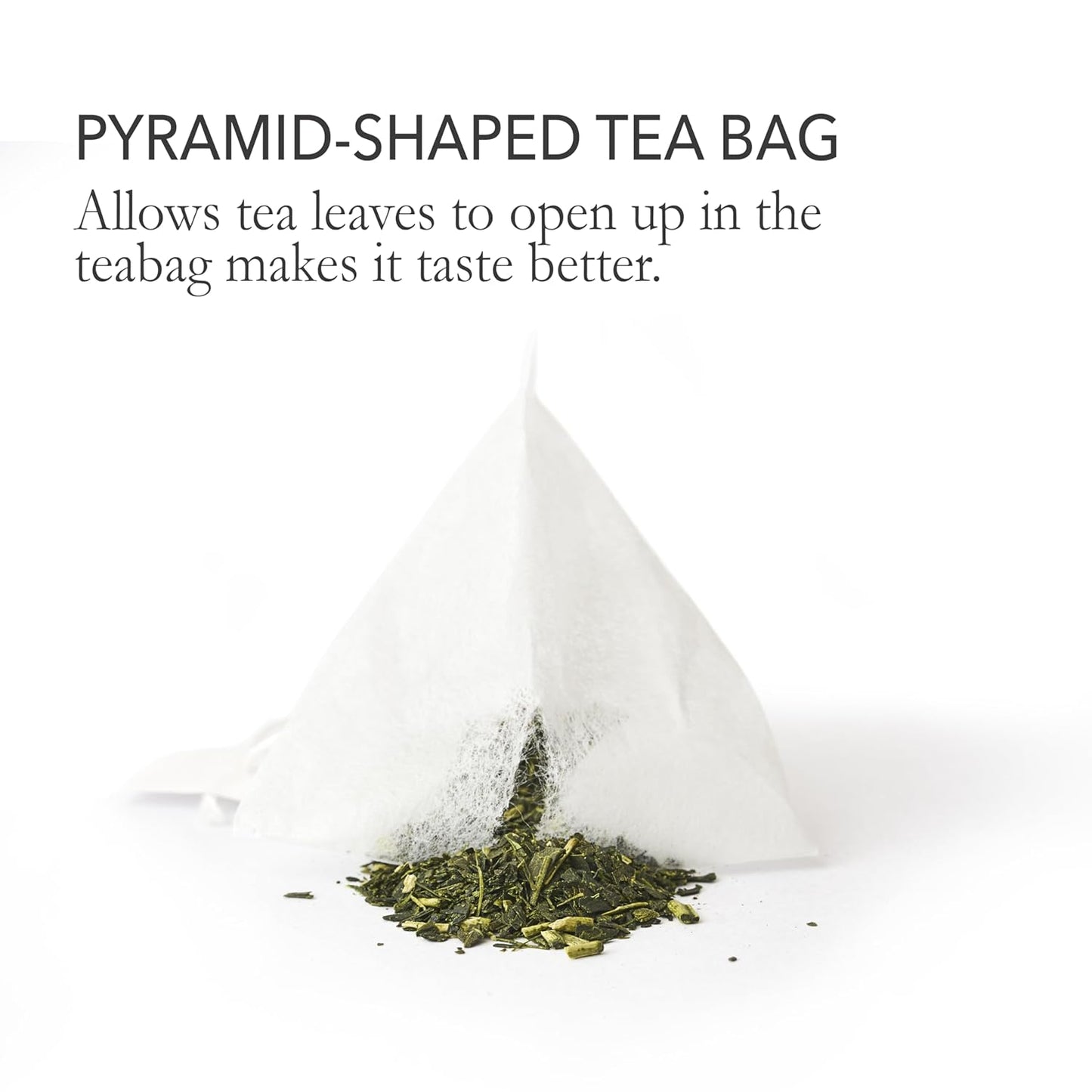 Japanese Green Tea Co. Aracha Gokuzyo Japanese Green Tea Bags (50 Pack) Biodegradable Soilon Pyramid Sachets, Premium Loose-Leaf Quality in Convenient Teabags, Rich Aroma & Flavor, Hot & Cold Brew