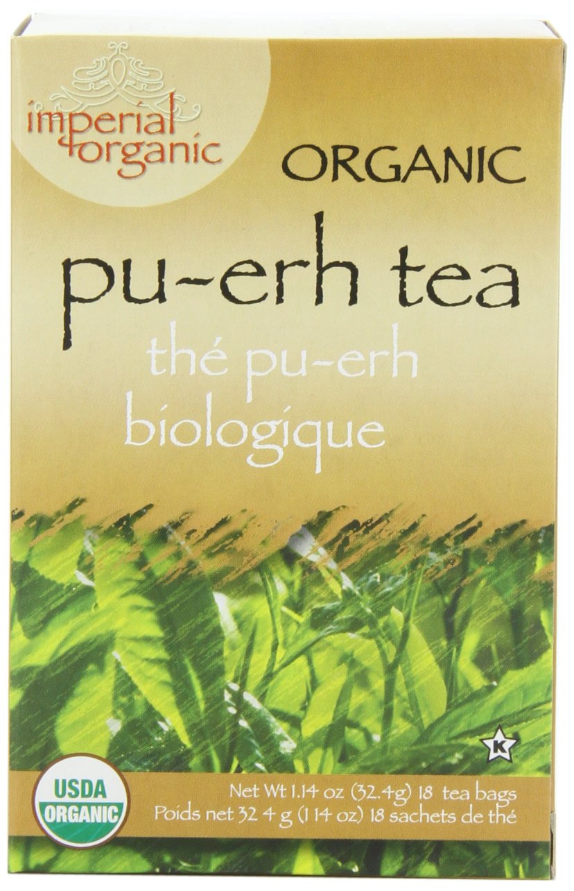 Imperial Organic Tea, Pu-Erh, 18 Tea Bags (Pack of 4)
