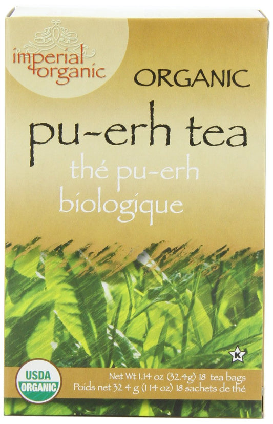Imperial Organic Tea, Pu-Erh, 18 Tea Bags (Pack of 4)