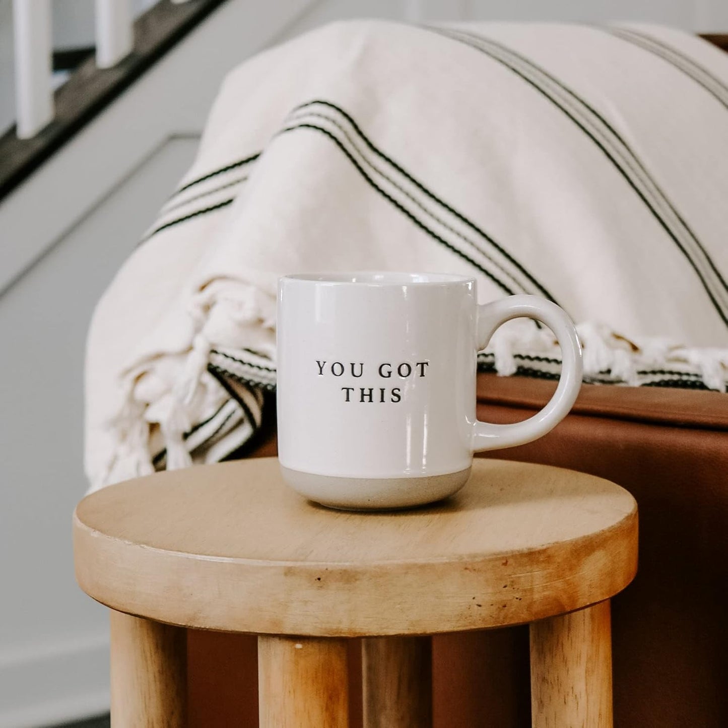 Sweet Water Decor Stoneware Coffee Mugs | Novelty Coffee Mugs | 14oz Stoneware Coffee Cup | Microwave & Dishwasher Safe | Motivational Coffee Mug | Birthday Gift (You Got This)