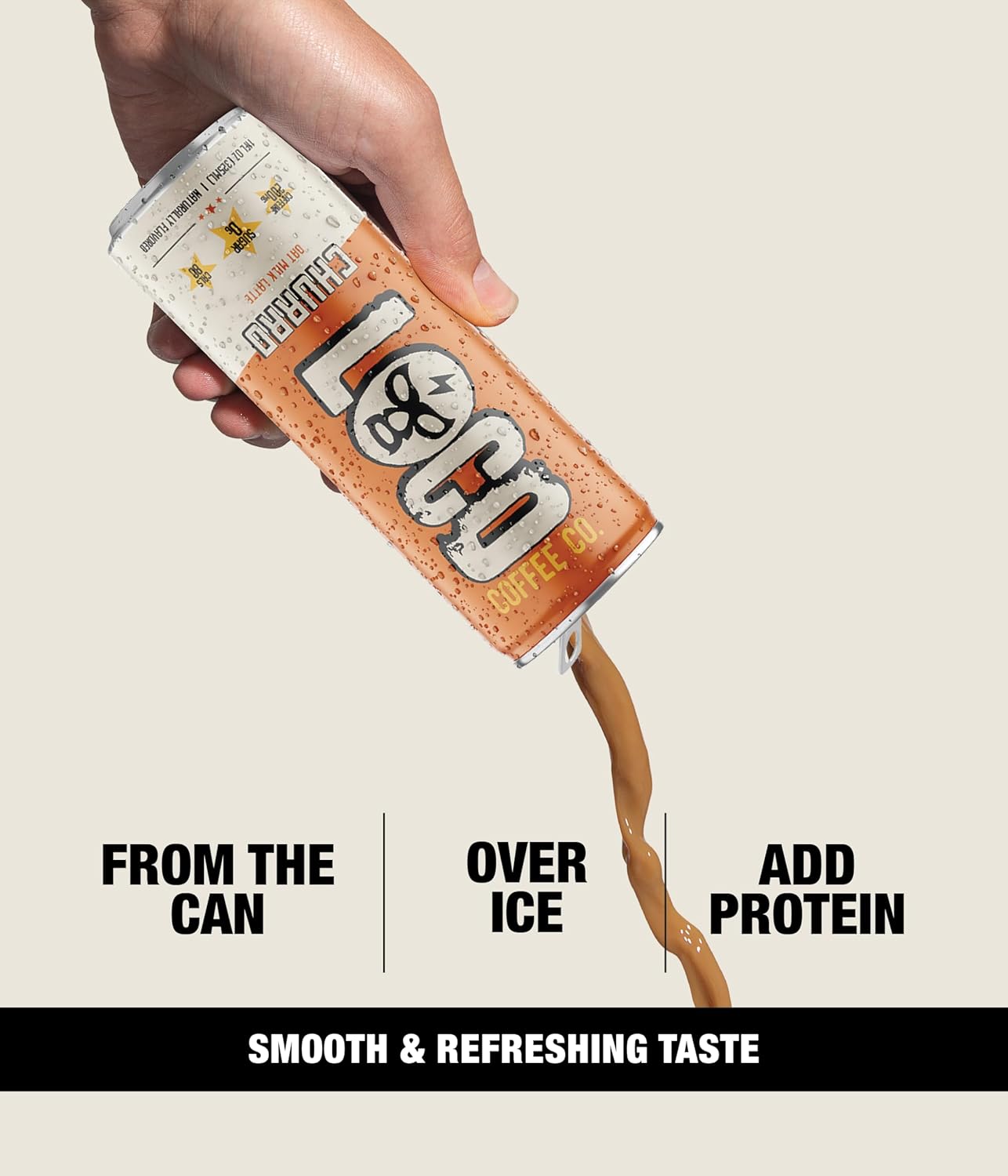 Loco Coffee Churro Latte 11 Ounce Can, 12 Count | Zero Sugar, 200mg Caffeine | Gluten Free and Dairy Free | Low Calorie Iced Coffee