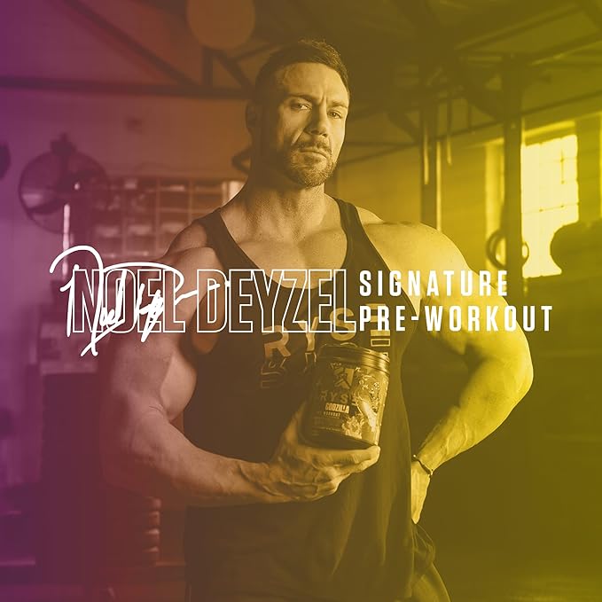 Ryse Godzilla X Noel Deyzel Pre Workout Powder - BlackBerry Lemonade - 400mg Caffeine, High Stim Pre-Workout for Men & Women with Citrulline & Beta Alanine - Energy, Pump & Focus - 20/40 Servings