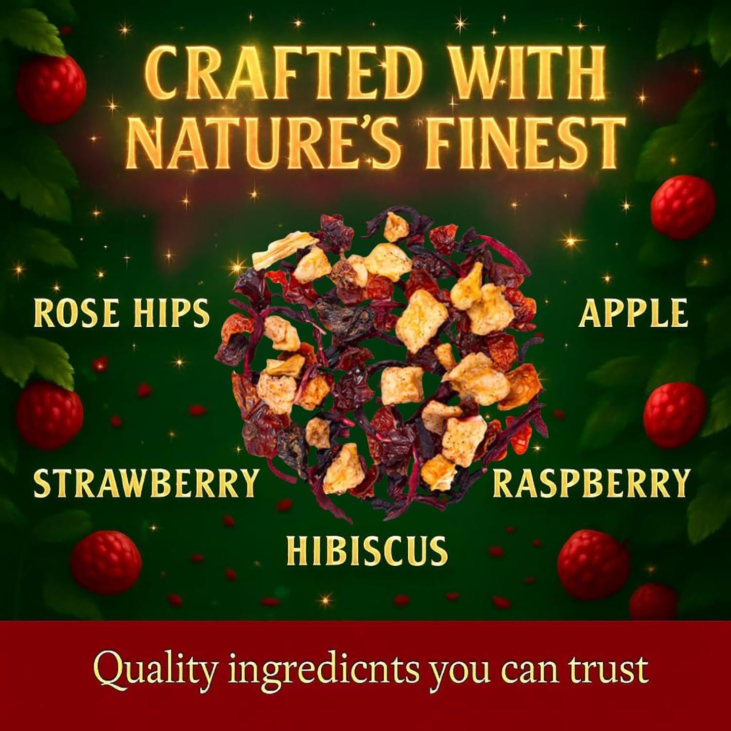 Bellasia Tea Fairy Berry for Kids Using Real Fruit Pieces - Caffeine Free Herbal Tea Blend with Real Ingredients & Balanced Flavor- Add Loose Leaf Tea to Your Child’s Routine for A Fun & Tasty Drink. 20-25 Cups