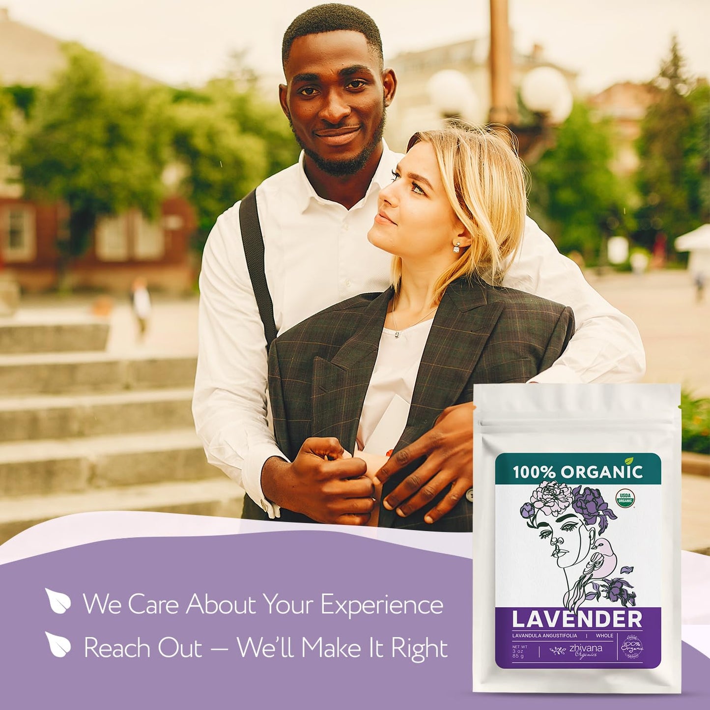 Organic Culinary Lavender Flowers for Tea, Cooking & Baking (3 oz.) - Food Grade Lavender Buds - Te de Lavander Para Dormir - Edible Lavander Herb