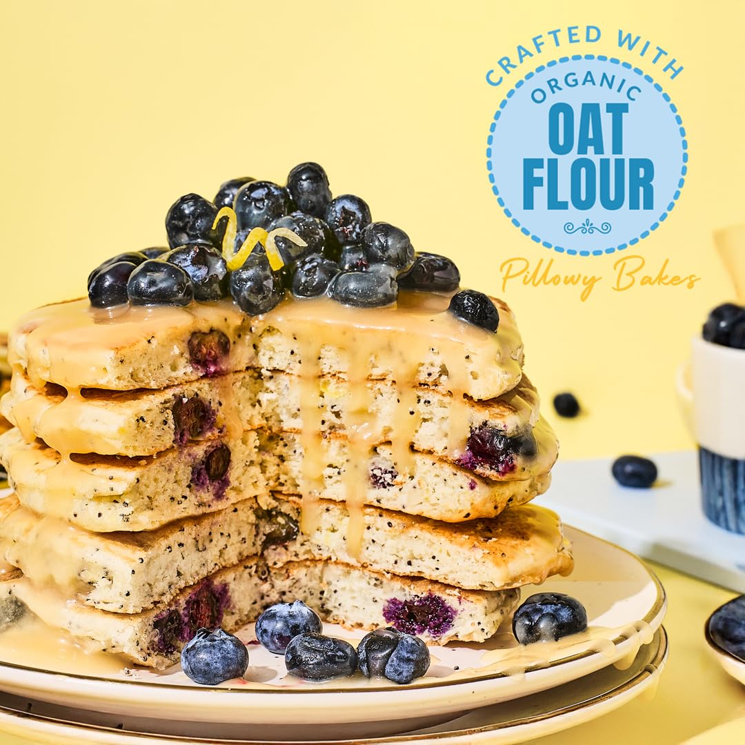 Dilettoso's Organic Gluten-Free Oat Flour Baking Mix | Vanilla | Pancakes, Waffles, Cupcakes, Brownies, and Cookies | 10oz AMORE Mix (2 Boxes)