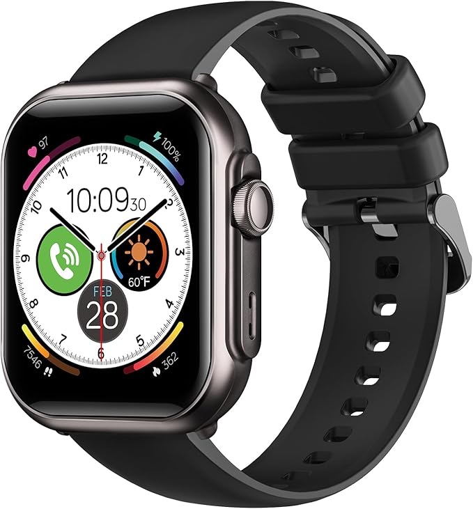 Smart Watches for Men Fitness Tracker: 1.85" Smart watch with 1000 mAh 100 Day+Battery Life Make/Recive Call Heart Rate Blood Pressure SpO2 Sleep Monitor 120+ Sport Mode 5ATM for iPhone Android Phones