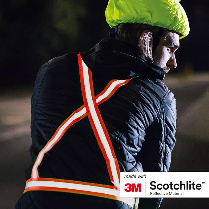 Salzmann Reflective Cross Belt Vest | Highly Reflective with Adjustable Straps | Made with 3M Scotchlite