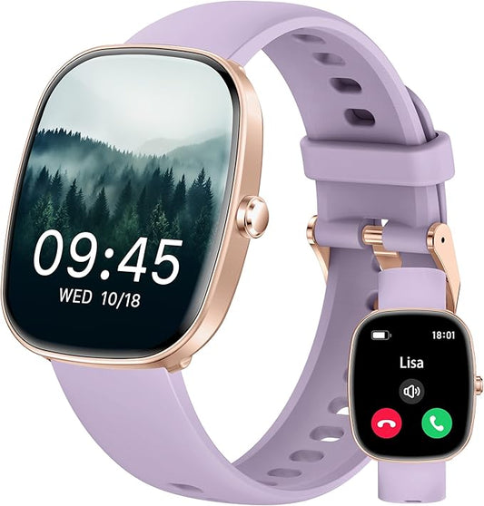 Smart Watch for Men Women Make/Answer Calls,1.83"Fitness Tracker with Sleep Tracker/Blood Pressure/Heart Rate Monitor,Pedometer,100+ Sport Modes,IP68 Waterproof,350 Mah, Compatible with Android&iPhone