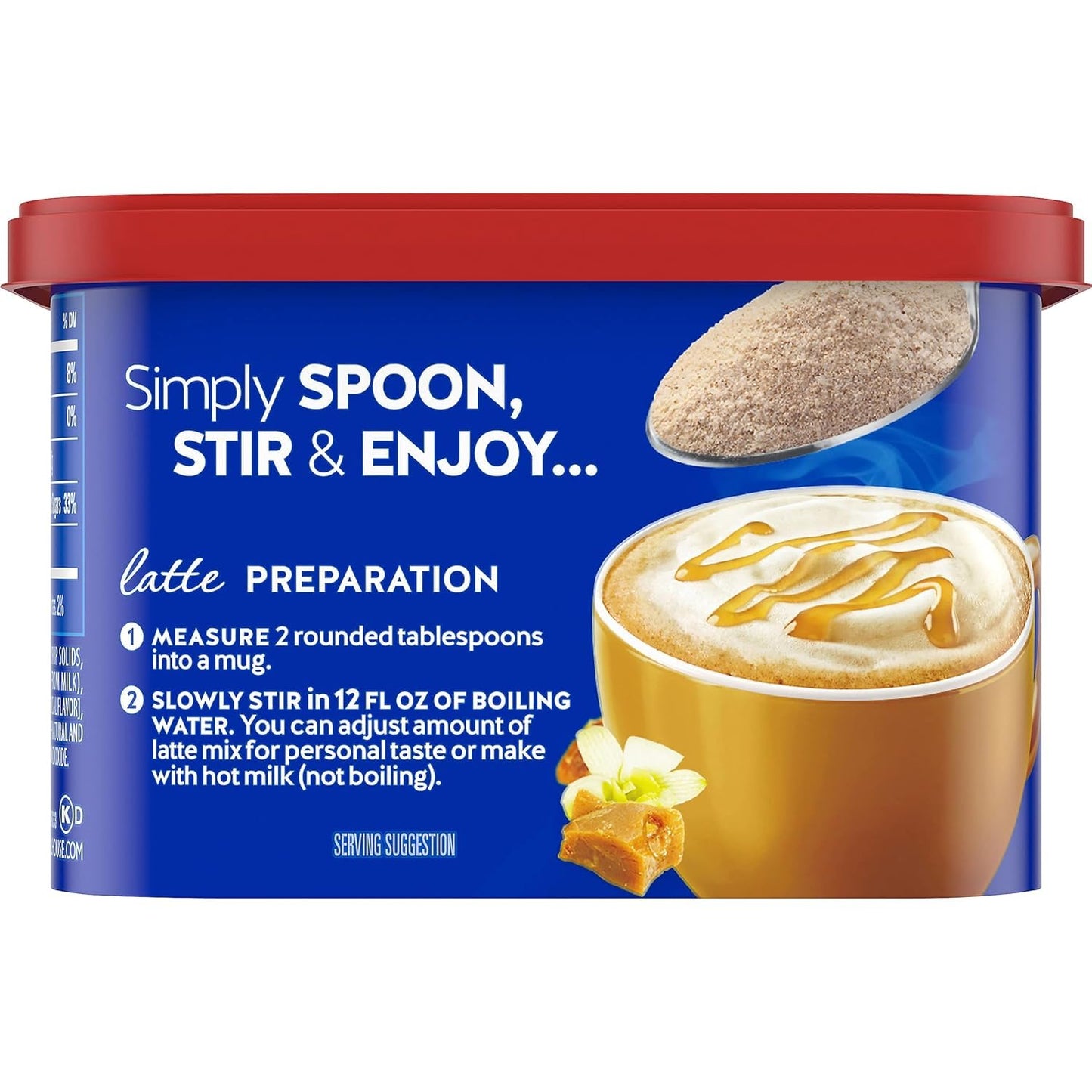 Maxwell House Vanilla Caramel Latte Mix, 8.7 oz + French Vanilla Café-Style Instant Coffee Beverage Mix, 4.3 oz, (Variety Pack)