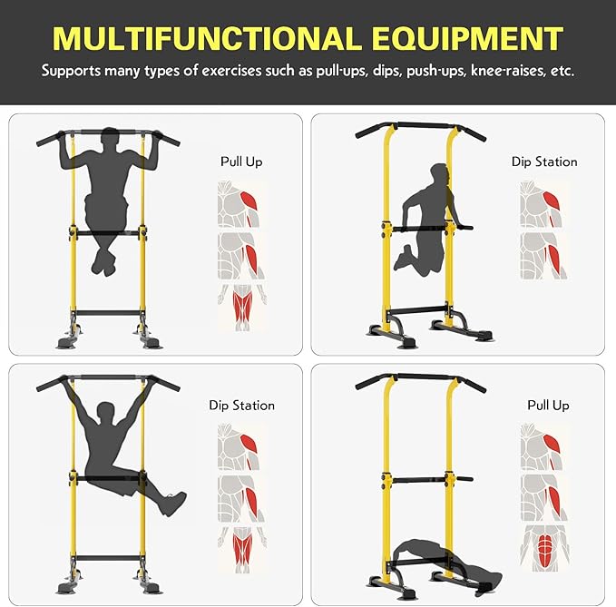 soges Power Tower Pull Up Bar Station