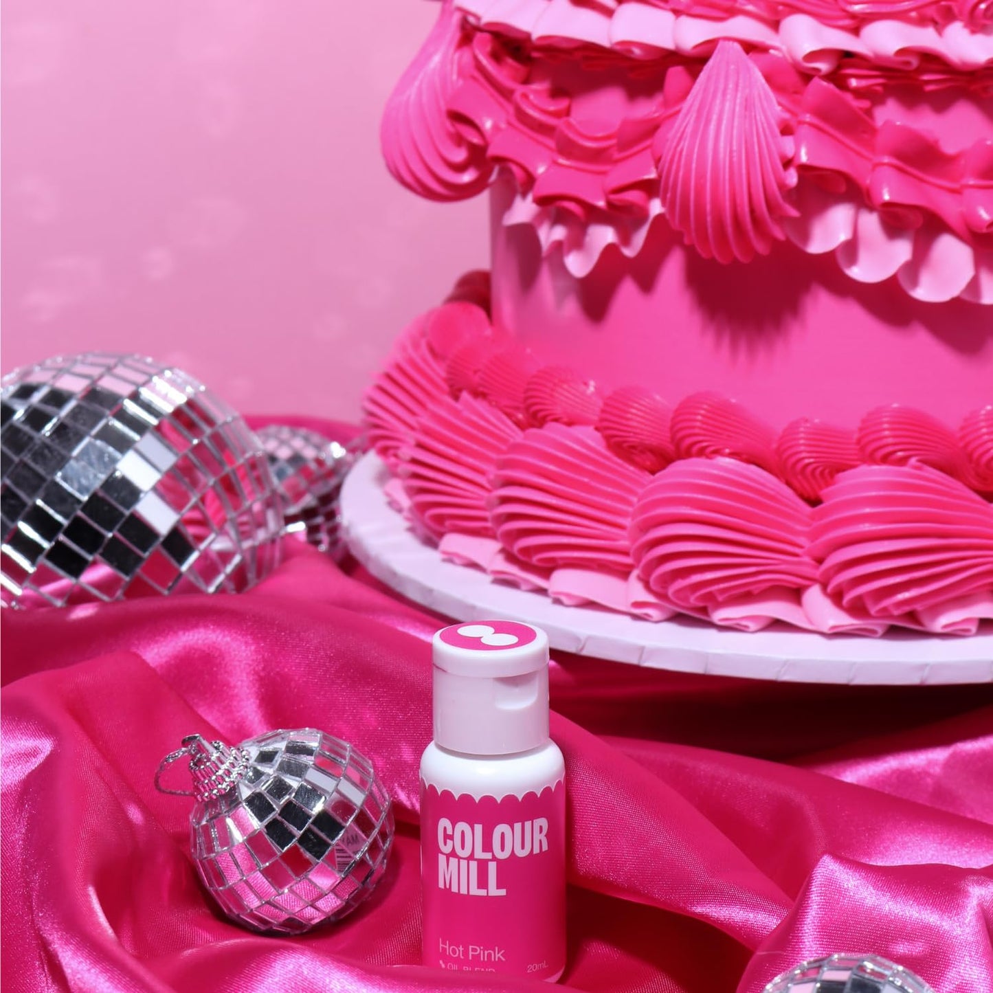 Colour Mill Oil-Based Food Coloring, 20 Milliliters Hot Pink