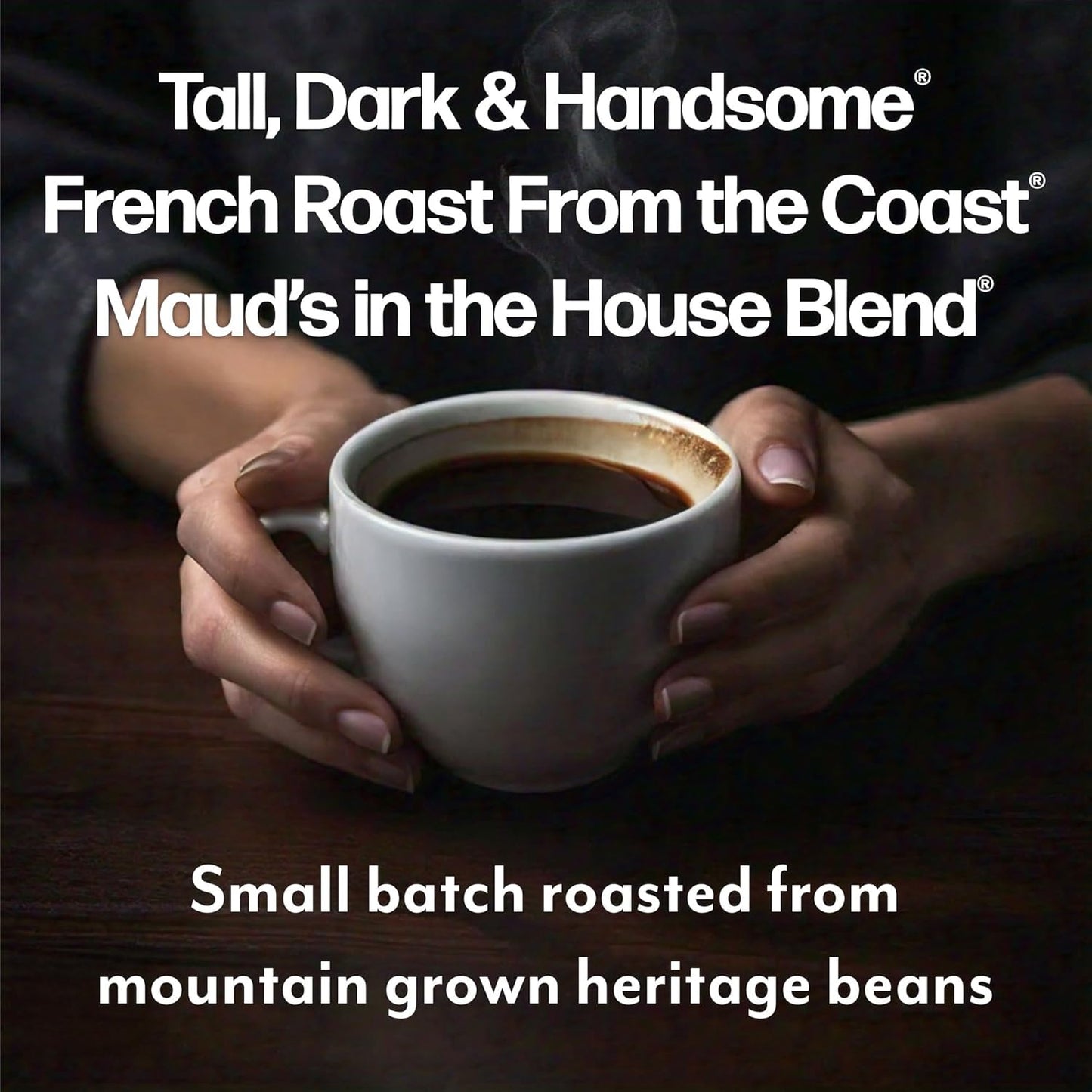 Maud's Dark Roast, Medium Roast & French Roast Coffee Pods Bundle, 54 ct, Recyclable Single Serve Pods – 100% Arabica Coffee, Compatible with Keurig K Cups Maker